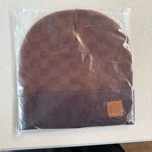 Brown LV beanie